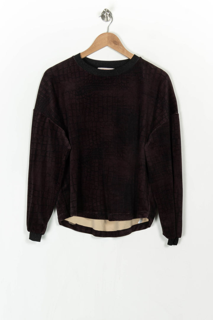 Sweat marron - Taille XS/34