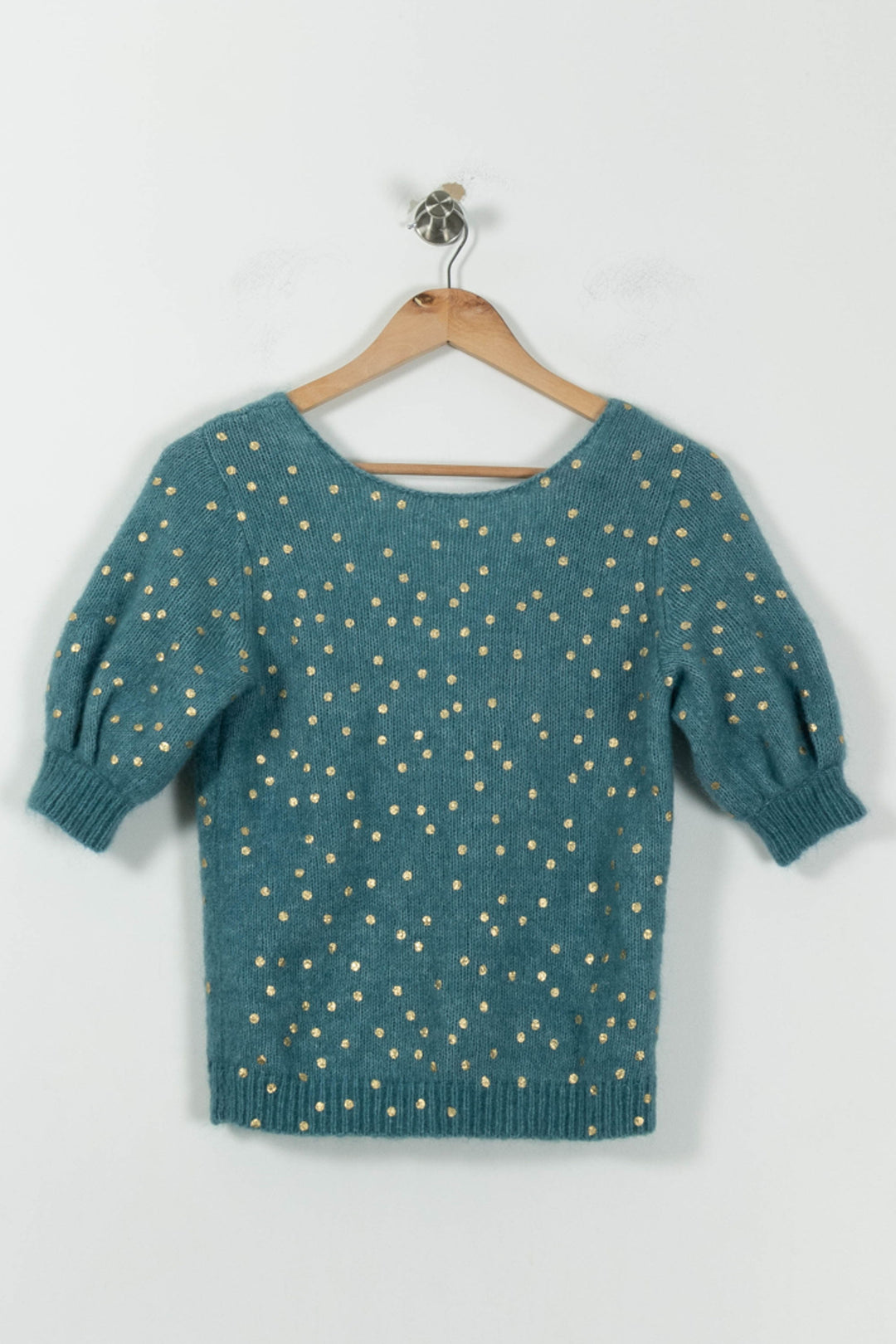 Pull Bleu et Doré - Taille S/36 de la marque Sézane | PARAD22967 - Vendu par Paradigme - Image 2