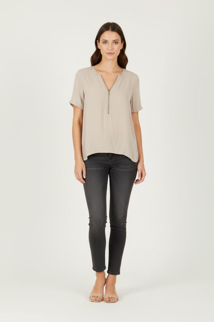Blouse beige - Taille S/36