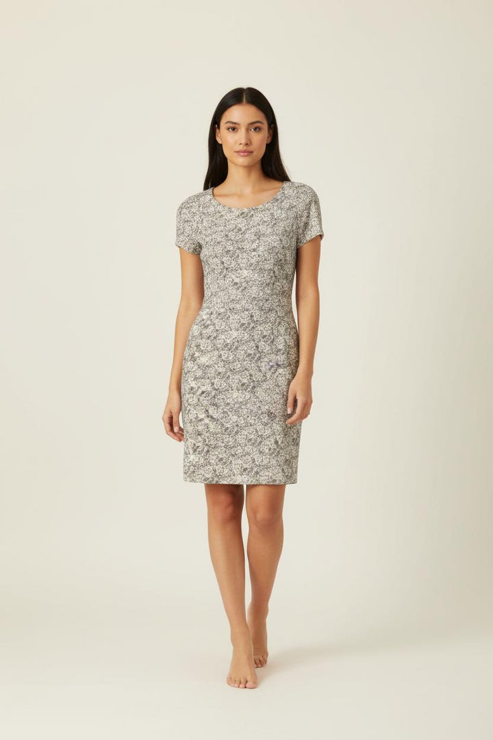 Robe grise à motifs - Taille XS/34
