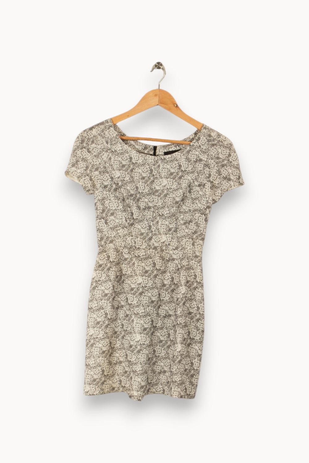 Robe grise à motifs - Taille XS/34