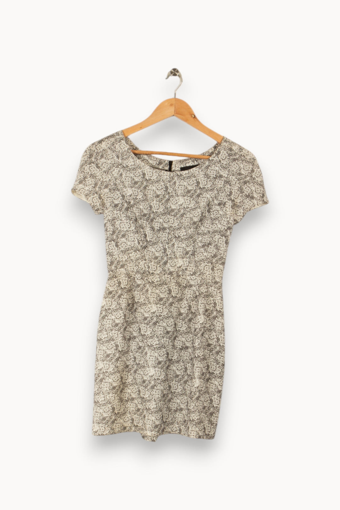 Robe grise à motifs - Taille XS/34
