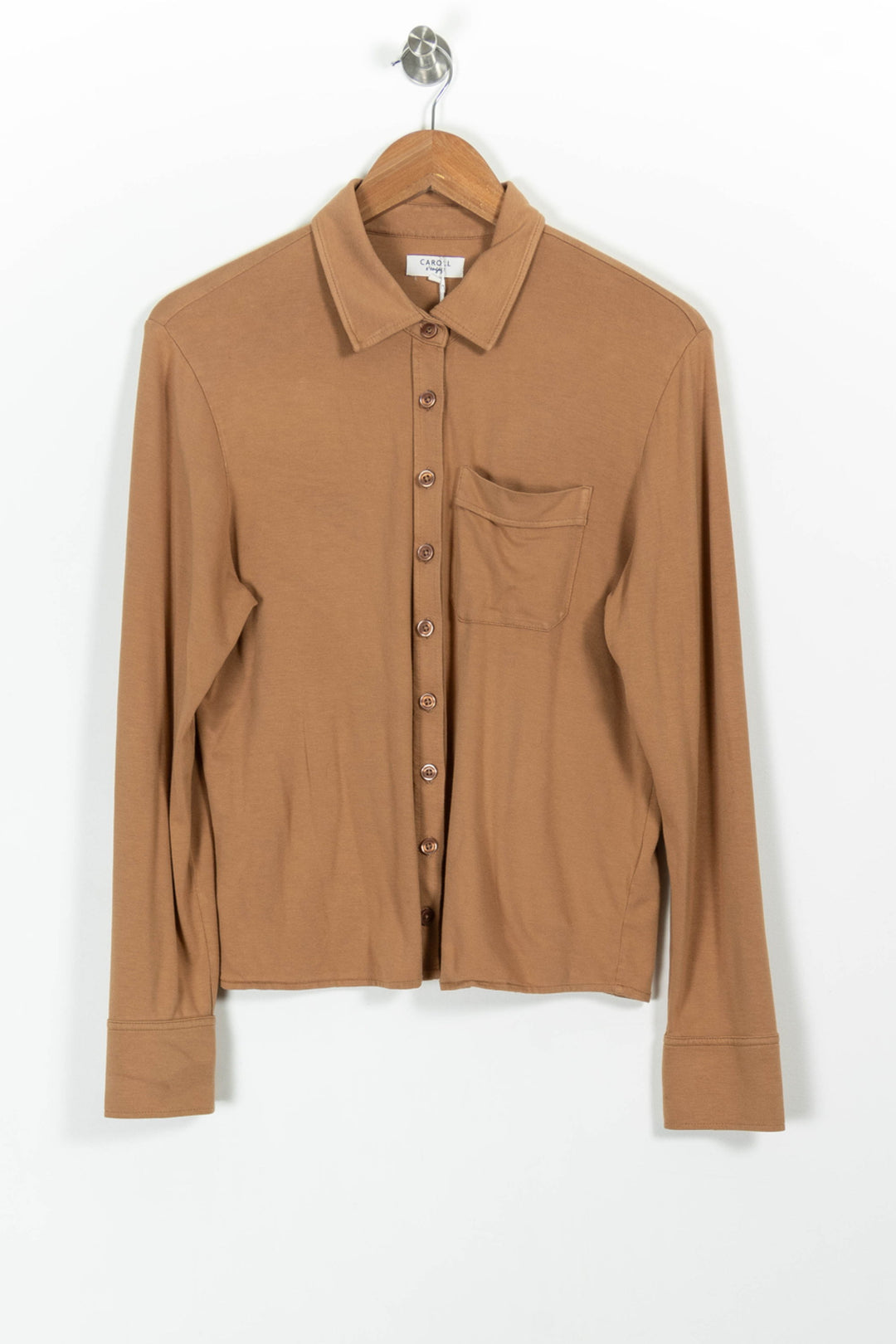 Chemise Beige - Taille L/40 de la marque Caroll | PARAD23071 - Vendu par Paradigme - Image 2