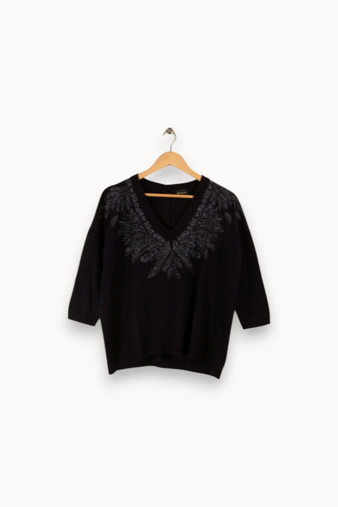 Pull bleu nuit avec motifs - Taille L/40