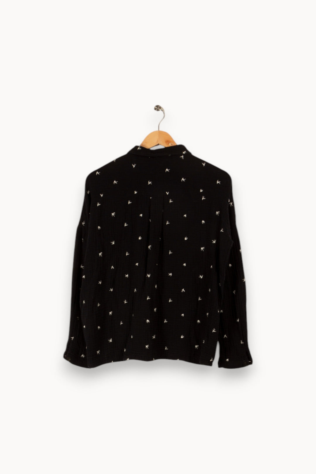 Chemise noire à motifs - Taille S/36