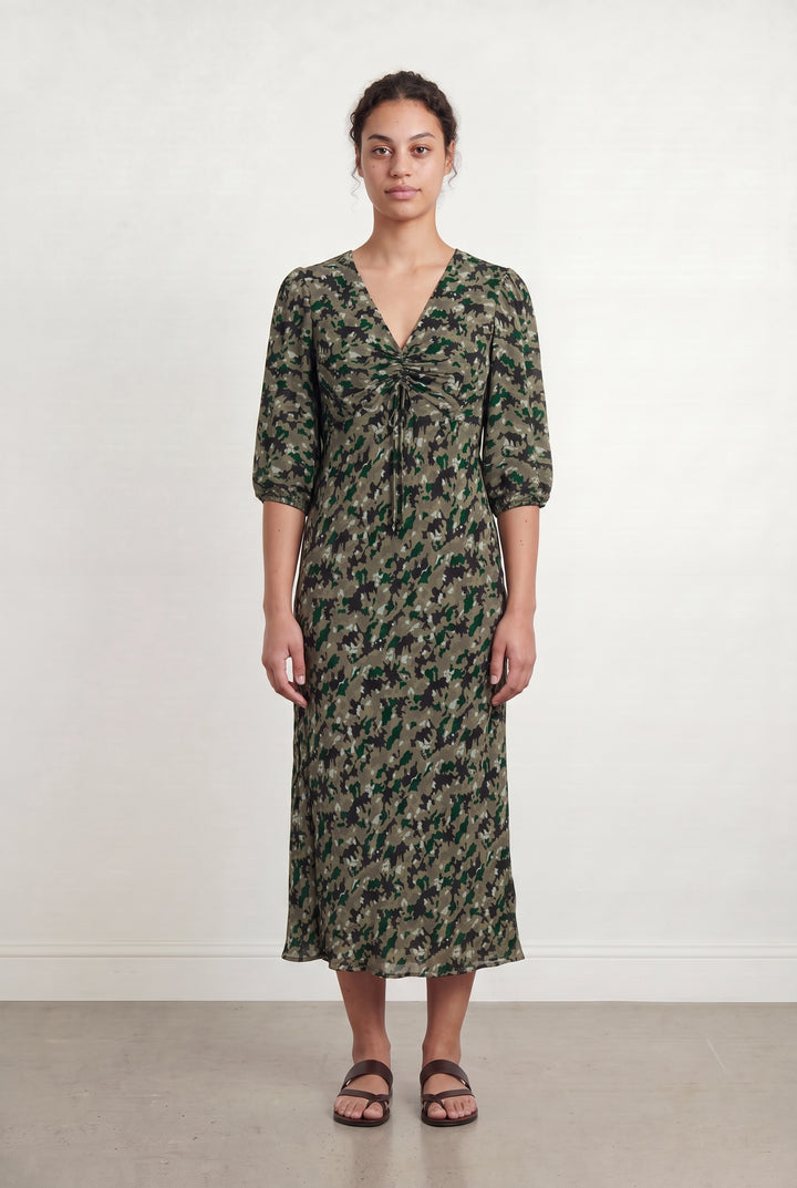Robe Longue Verte et Kaki - Taille L/40 de la marque IKKS | PARAD23200 - Vendu par Paradigme - Image 1