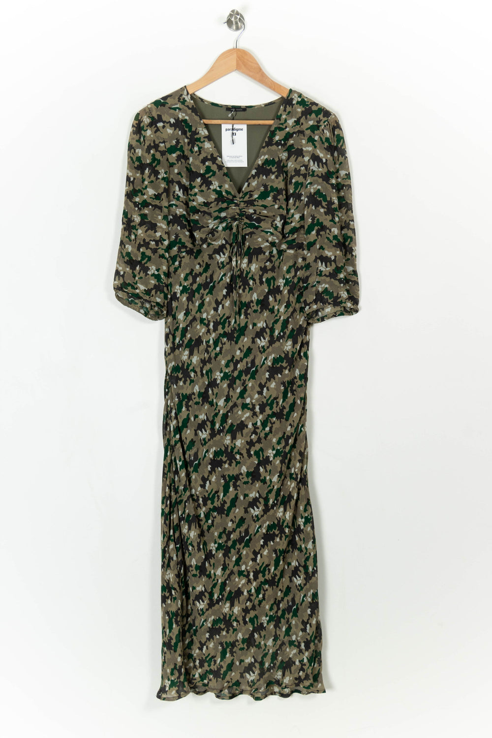 Robe Longue Verte et Kaki - Taille L/40 de la marque IKKS | PARAD23200 - Vendu par Paradigme - Image 2