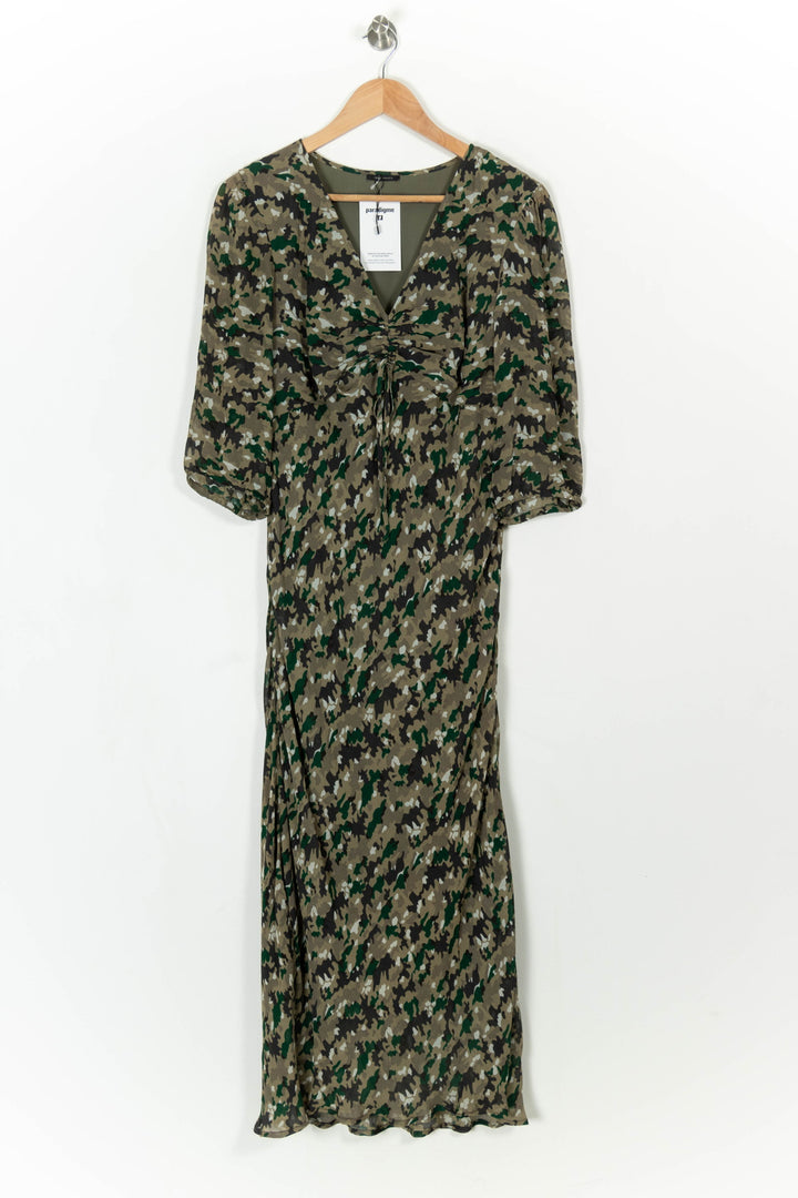 Robe Longue Verte et Kaki - Taille L/40 de la marque IKKS | PARAD23200 - Vendu par Paradigme - Image 2