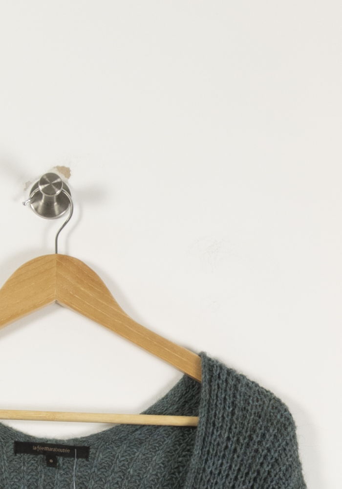 Pull Vert - Taille XS/34 de la marque La Fée Maraboutée | PARAD23277 - Vendu par Paradigme - Image 3