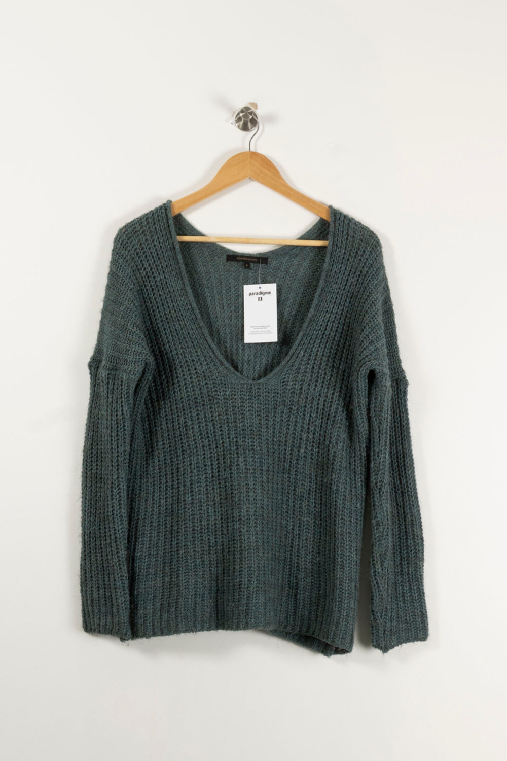 Pull Vert - Taille XS/34 de la marque La Fée Maraboutée | PARAD23277 - Vendu par Paradigme - Image 2