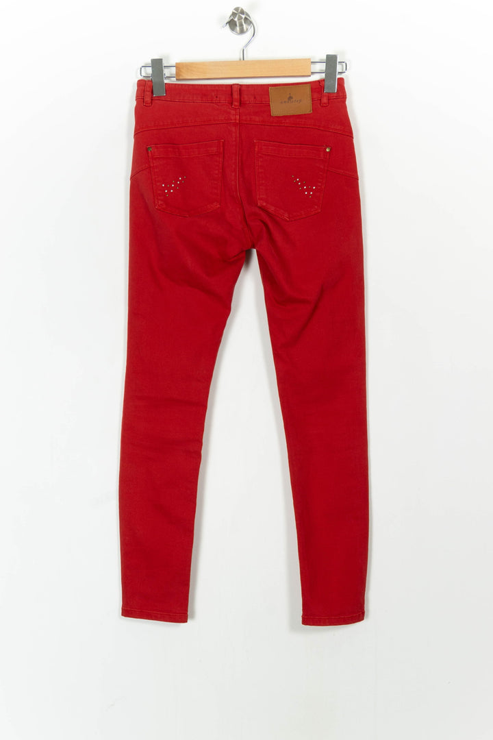 Jean Rouge - Taille XS/34 de la marque One Step | PARAD23289 - Vendu par Paradigme - Image 4