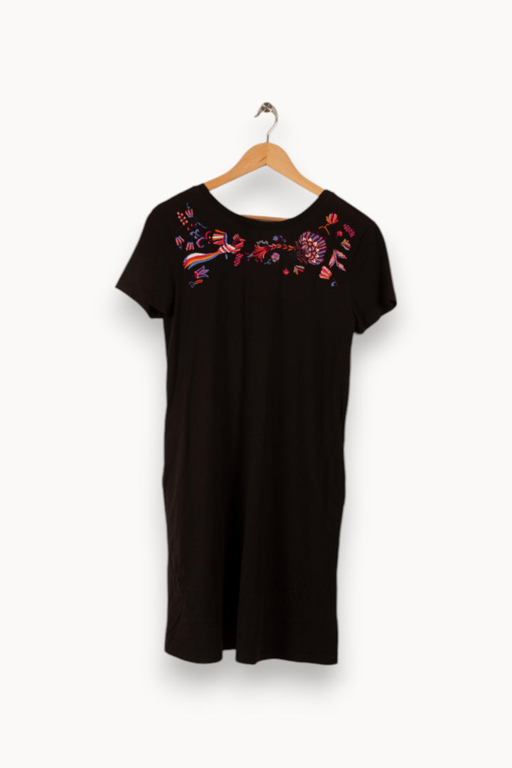 Robe noire - Taille S/36 de la marque La Fée Maraboutée | PARAD23362 - Vendu par Paradigme - Image 3