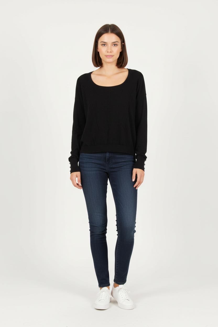 Pull Noir - Taille L/40 de la marque I.Code | PARAD23387 - Vendu par Paradigme - Image 1