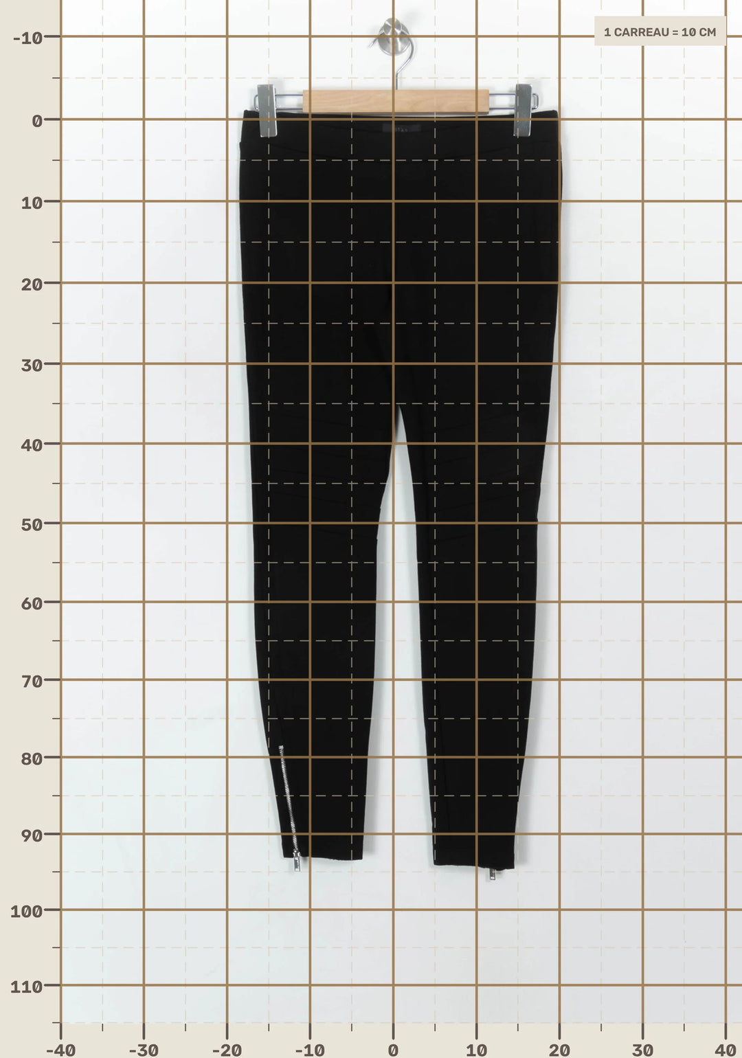 Legging Noir - Taille XL/42 de la marque IKKS | PARAD23469 - Vendu par Paradigme - Image 4