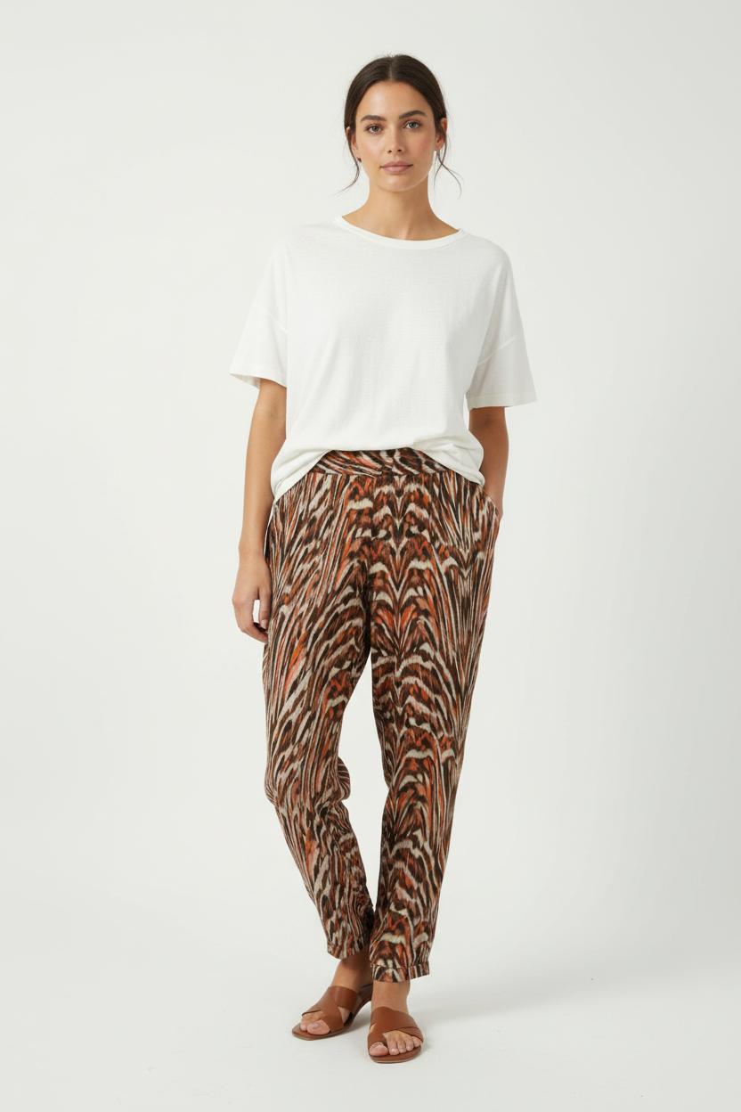 Pantalon Imprimé Multicolore - Taille M/38 de la marque IKKS | PARAD23494 - Vendu par Paradigme - Image 1