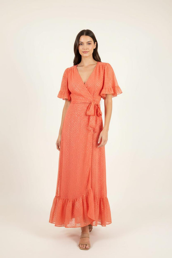 Robe Longue Orange - Taille XS/34 de la marque Opullence | PARAD23615 - Vendu par Paradigme - Image 1