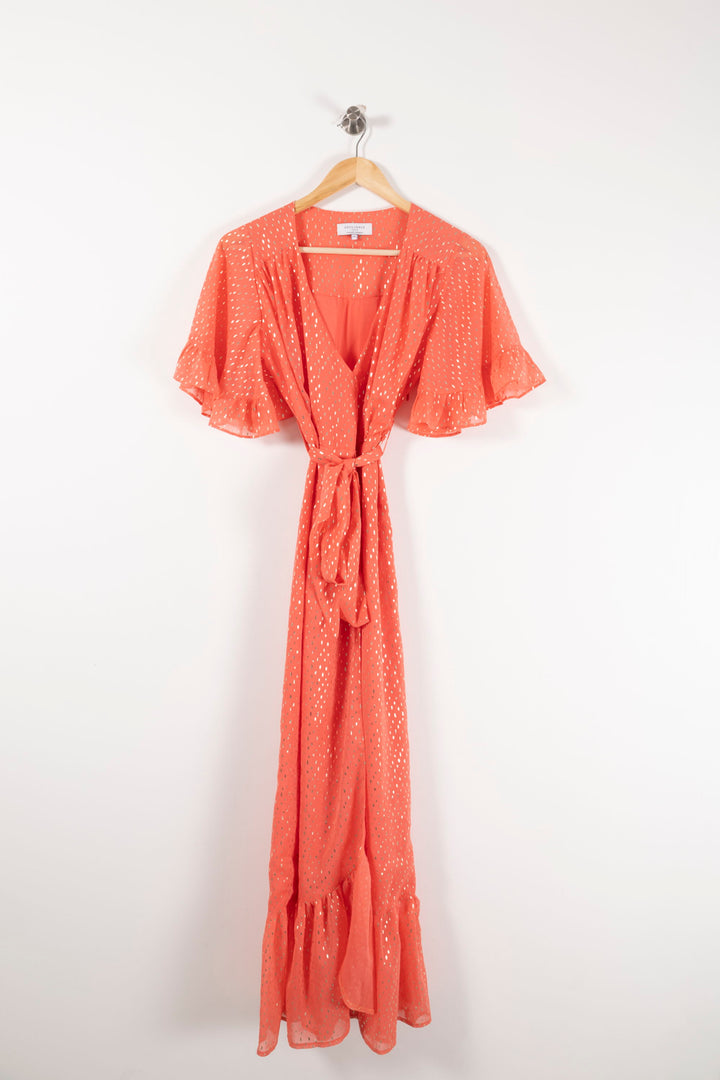 Robe Longue Orange - Taille XS/34 de la marque Opullence | PARAD23615 - Vendu par Paradigme - Image 2