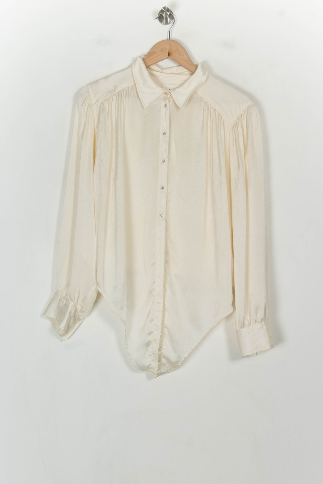 Blouse Beige - Taille L/40 de la marque ba&amp;sh | PARAD23628 - Vendu par Paradigme - Image 2