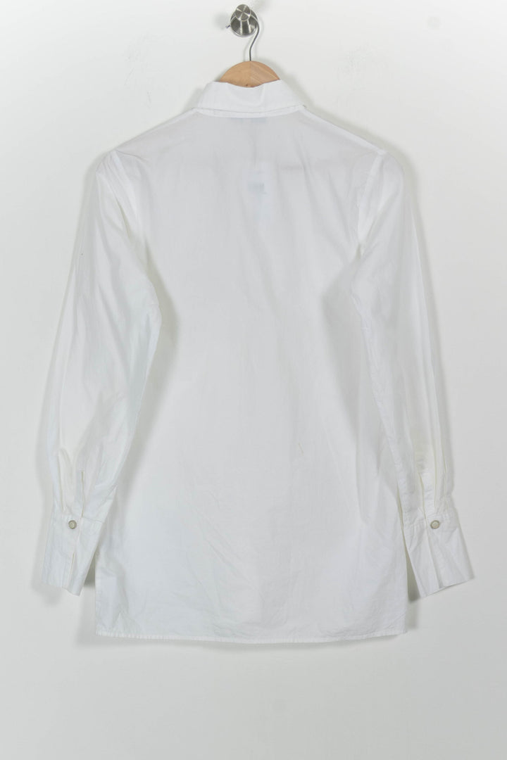 Chemisier Blanc - Taille S/36 de la marque La Fée Maraboutée | PARAD23662 - Vendu par Paradigme - Image 4