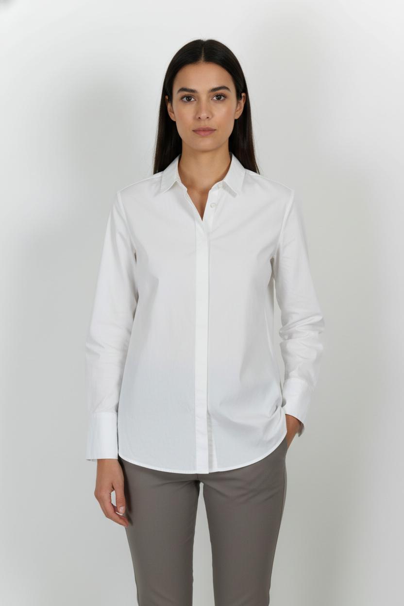 Chemisier Blanc - Taille S/36 de la marque La Fée Maraboutée | PARAD23662 - Vendu par Paradigme - Image 1