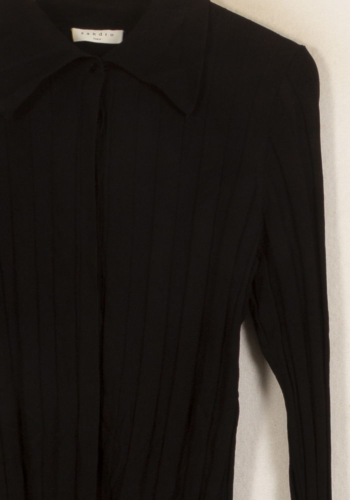Cardigan Noir - Taille XL/42 de la marque Sandro | PARAD23677 - Vendu par Paradigme - Image 3