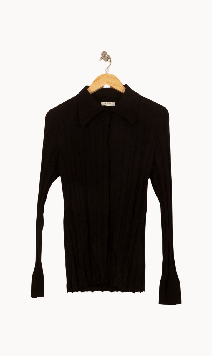 Cardigan Noir - Taille XL/42 de la marque Sandro | PARAD23677 - Vendu par Paradigme - Image 2