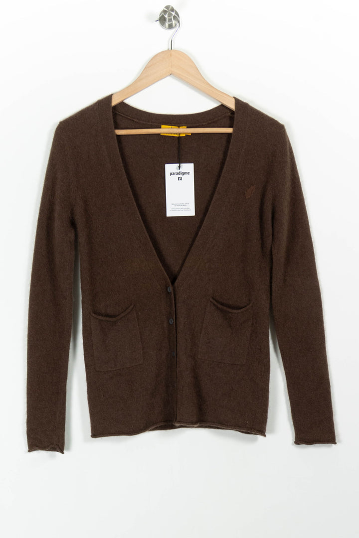 Cardigan Marron - Taille XS/34 de la marque Ines de la Fressange Paris | PARAD23734 - Vendu par Paradigme - Image 2
