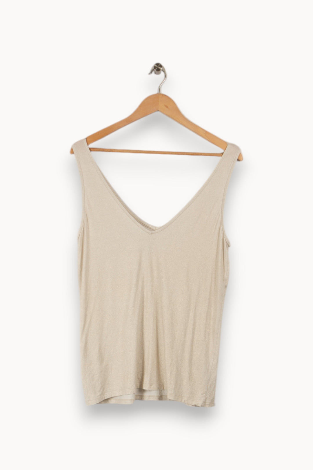 Débardeur beige pailleté - Taille S/36