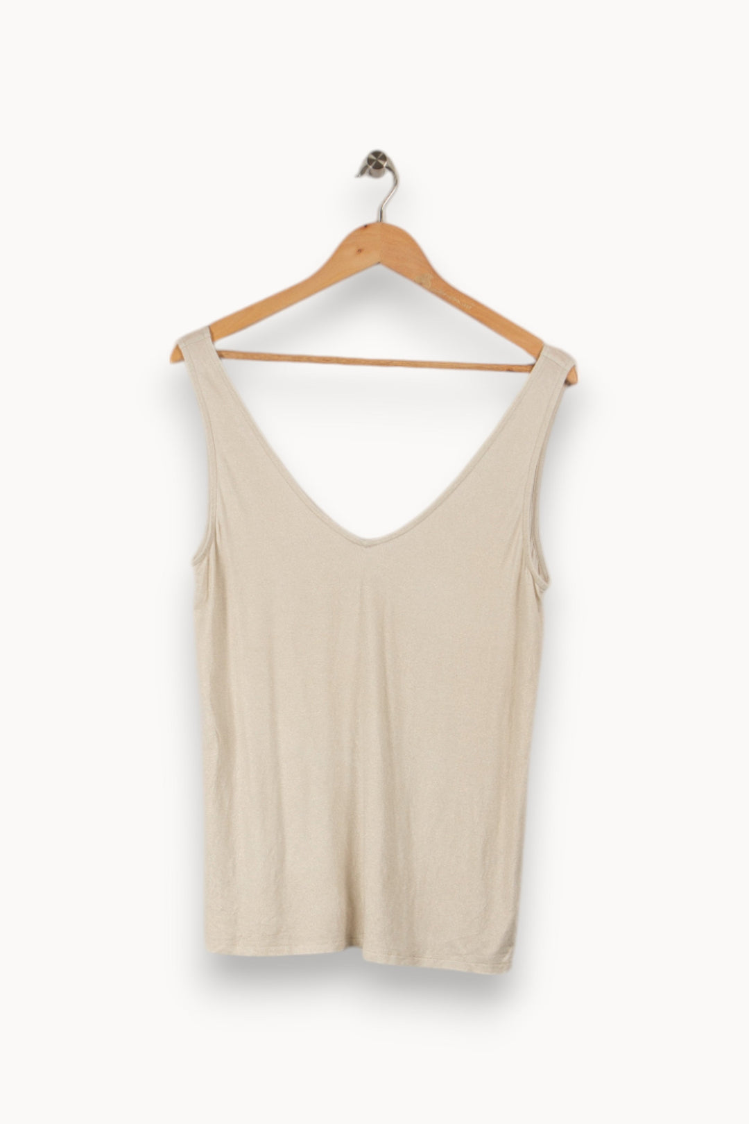Débardeur beige pailleté - Taille S/36