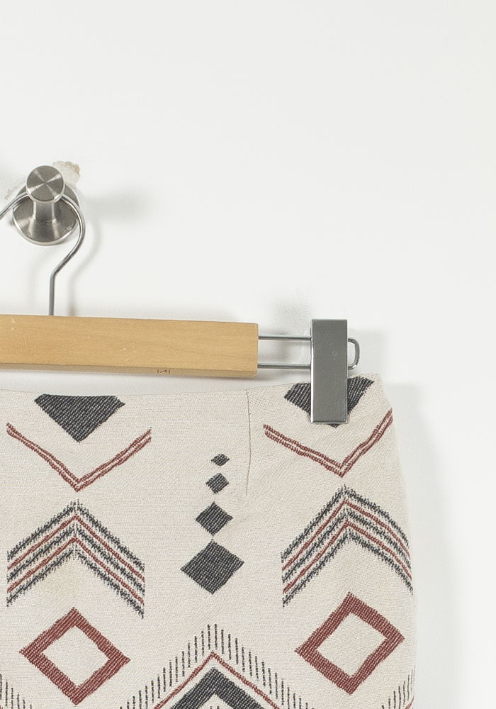 Jupe Courte Beige et Rouge - Taille M/38 de la marque Ekyog | PARAD23787 - Vendu par Paradigme - Image 3