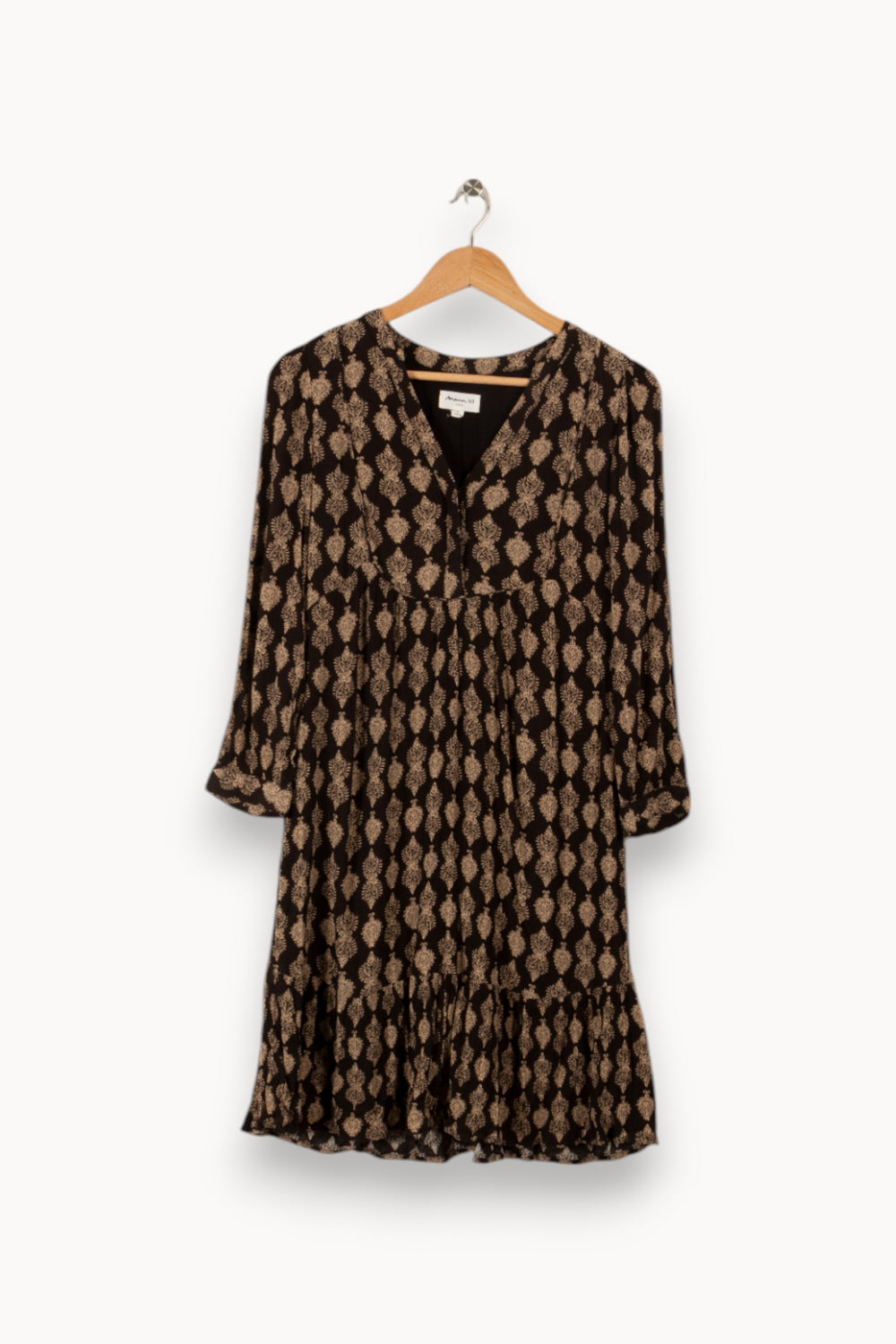 Robe noire à motifs - Taille S/36