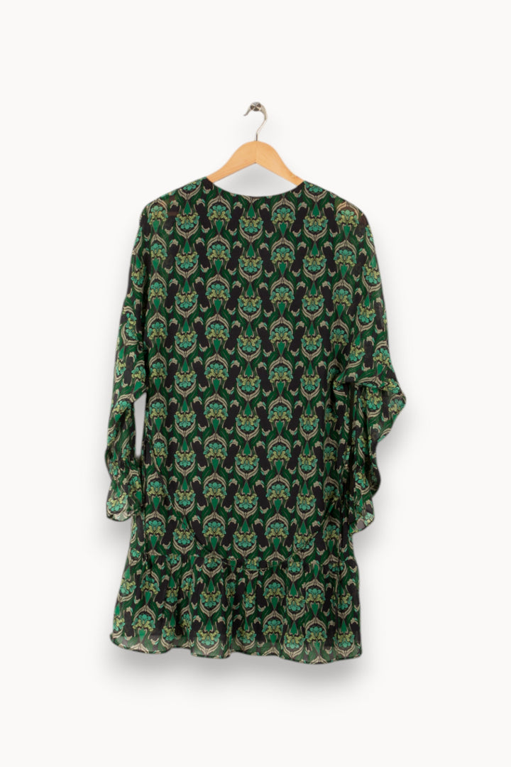 Robe bleue et verte - Taille S/36