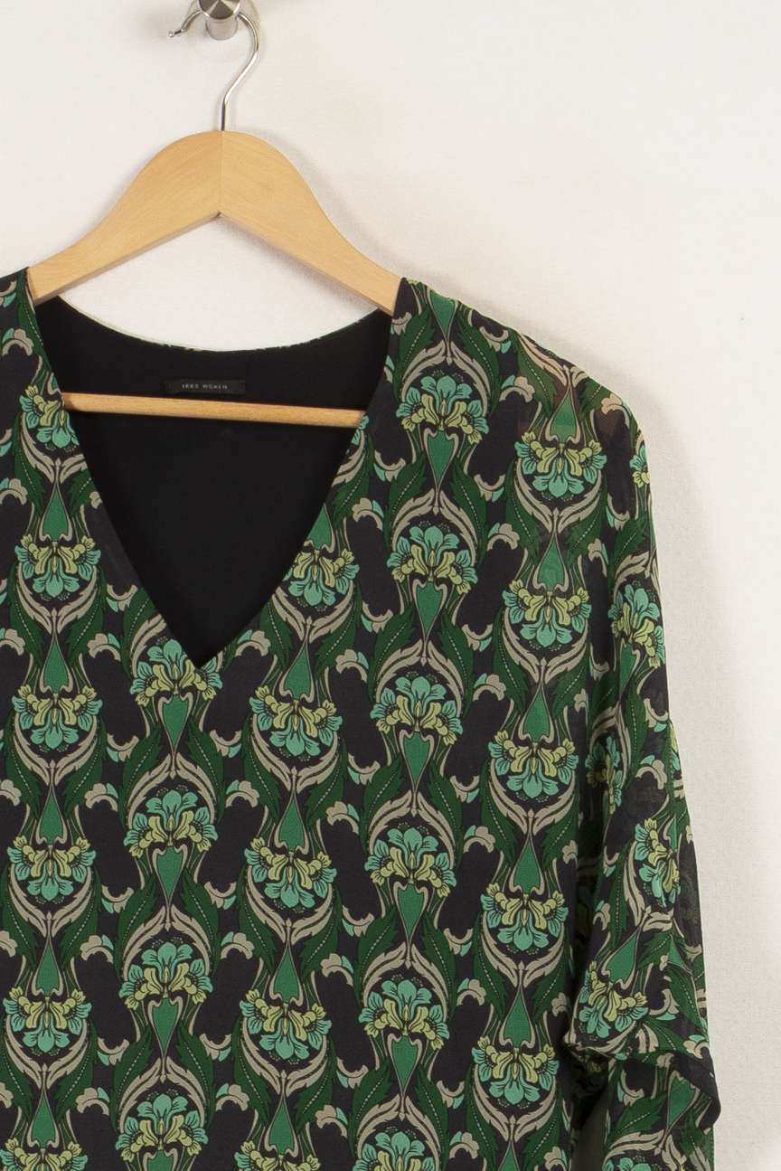Robe bleue et verte - Taille S/36