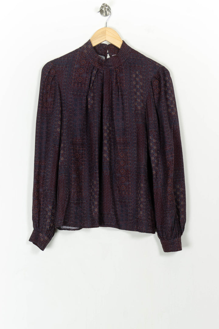 Blouse Bordeaux - Taille XL/42 de la marque Vanessa Bruno | PARAD23862 - Vendu par Paradigme - Image 2