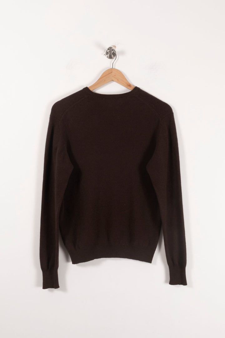 Pull Marron - Taille L/40 de la marque Eric Bompard | PARAD23906 - Vendu par Paradigme - Image 4