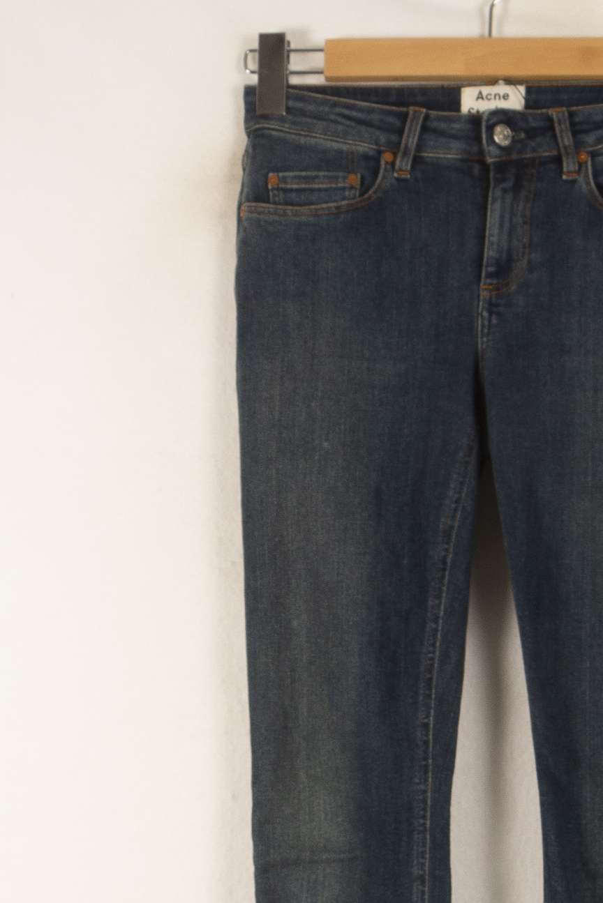 Jean Slim Bleu - Taille XS/34 de la marque Acne Studios | PARAD23942 - Vendu par Paradigme - Image 3