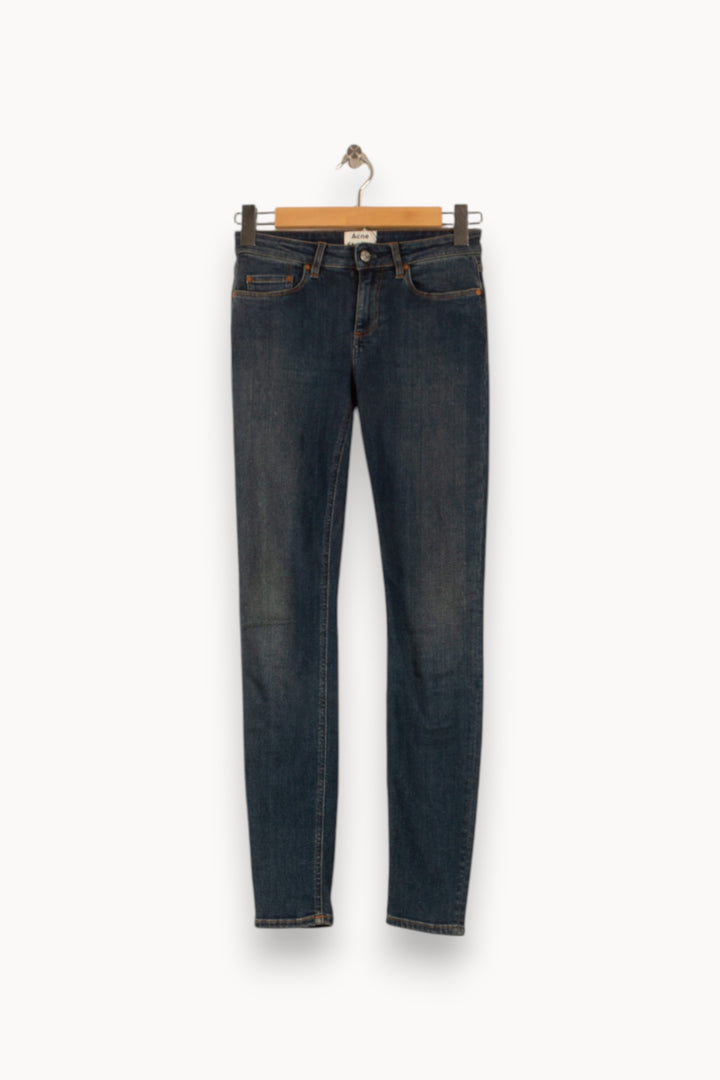 Jean Slim Bleu - Taille XS/34 de la marque Acne Studios | PARAD23942 - Vendu par Paradigme - Image 2