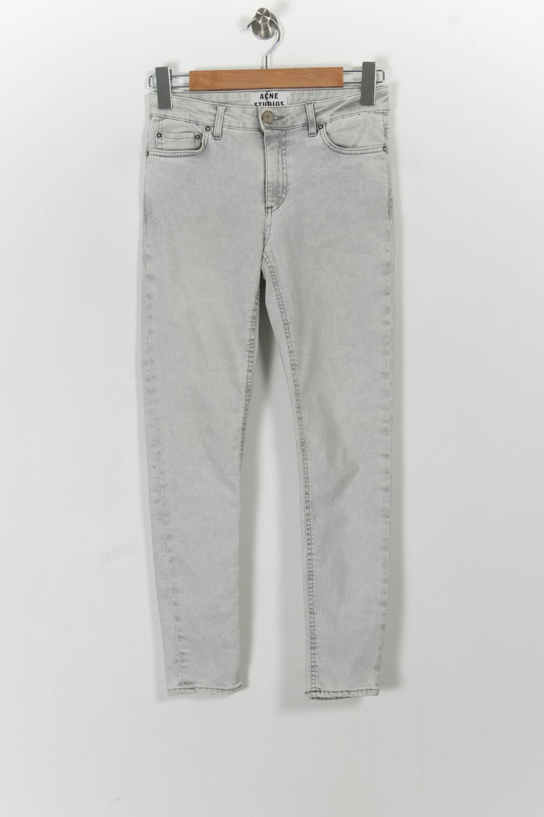 Jean Slim Gris - Taille M/38 de la marque Acne Studios | PARAD23962 - Vendu par Paradigme - Image 2