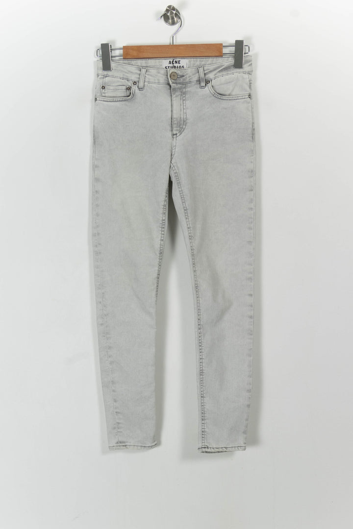 Jean Slim Gris - Taille M/38 de la marque Acne Studios | PARAD23962 - Vendu par Paradigme - Image 2