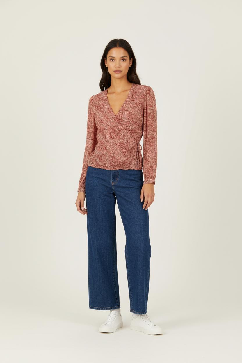 Blouse Rouge - Taille S/36 de la marque Sézane | PARAD23970 - Vendu par Paradigme - Image 1