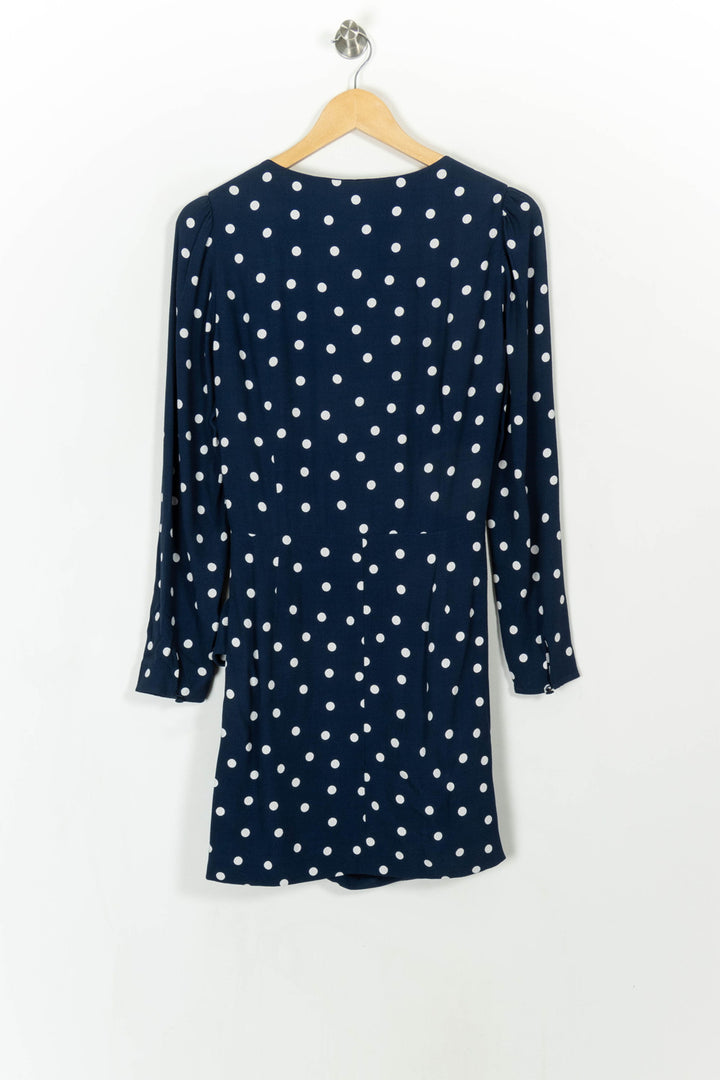 Robe portefeuille bleu et blanc - Taille M/38 de la marque Sézane | PARAD23975 - Vendu par Paradigme - Image 4