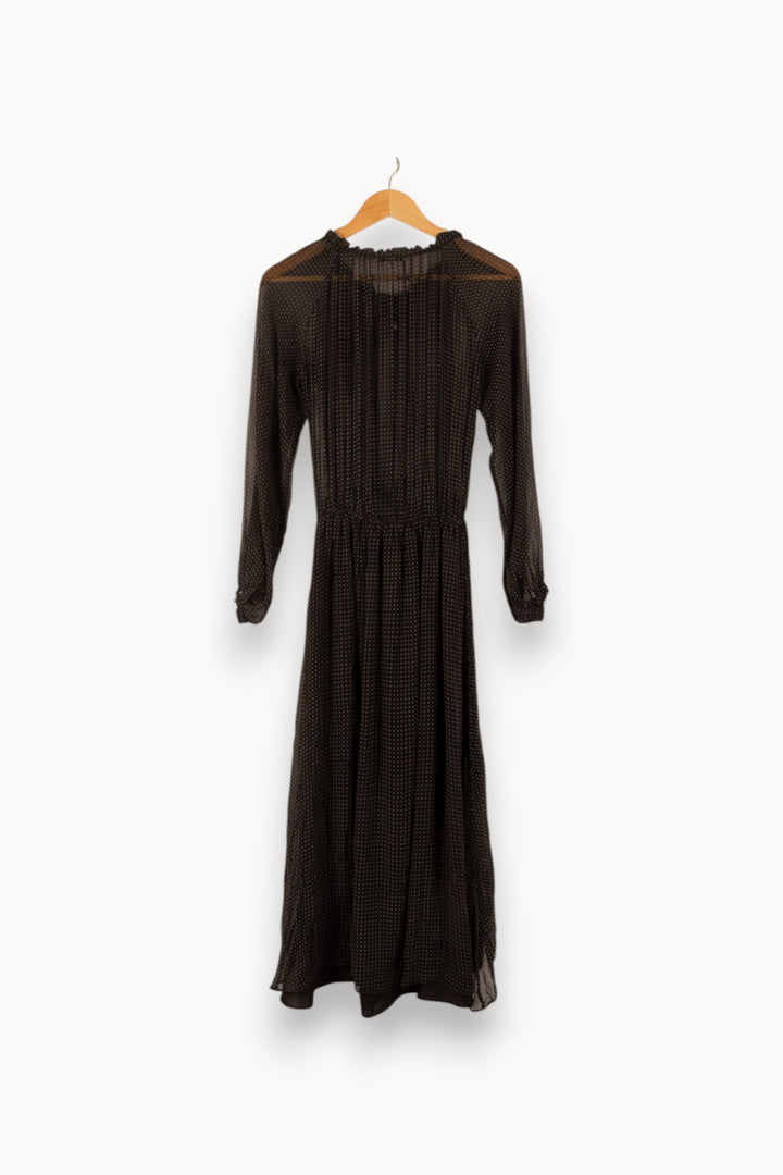 Robe Longue Noire à Pois - Taille S/36 de la marque IKKS | PARAD23983 - Vendu par Paradigme - Image 4