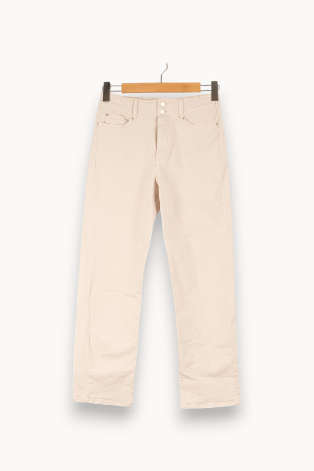 Jean Beige - Taille M/38 de la marque IKKS | PARAD24000 - Vendu par Paradigme - Image 2