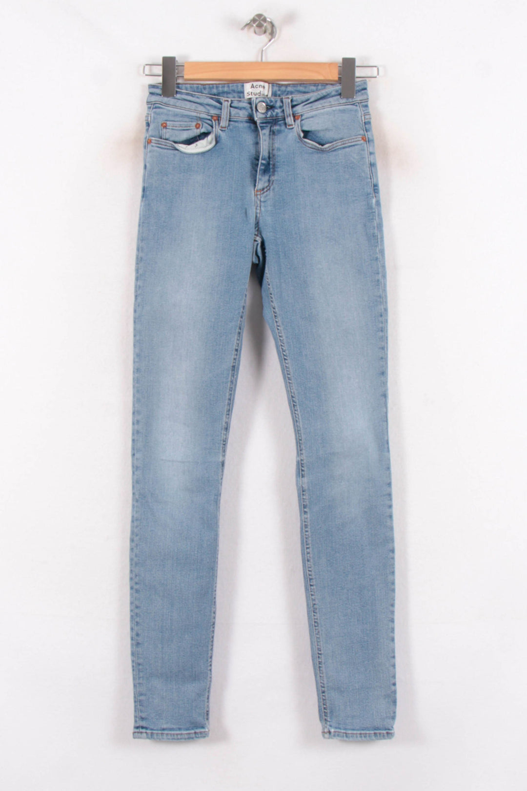 Jean Slim Bleu - Taille S/36 de la marque Acne Studios | PARAD24025 - Vendu par Paradigme - Image 2