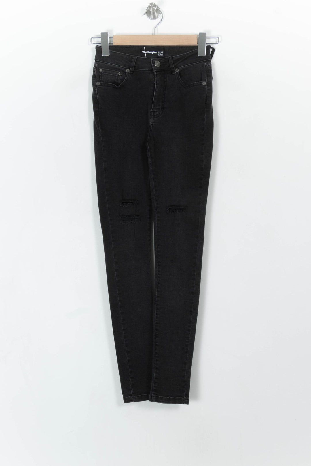 Jean Skinny Noir - Taille XS/34 de la marque The Kooples | PARAD24050 - Vendu par Paradigme - Image 2