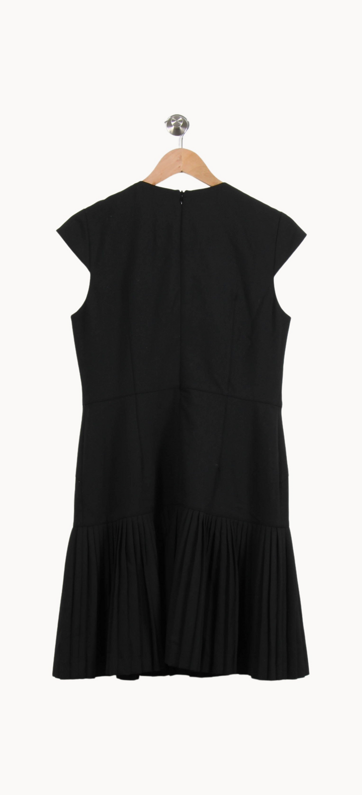 Robe Plissée Noire - Taille L/40 de la marque Caroll | PARAD24064 - Vendu par Paradigme - Image 4