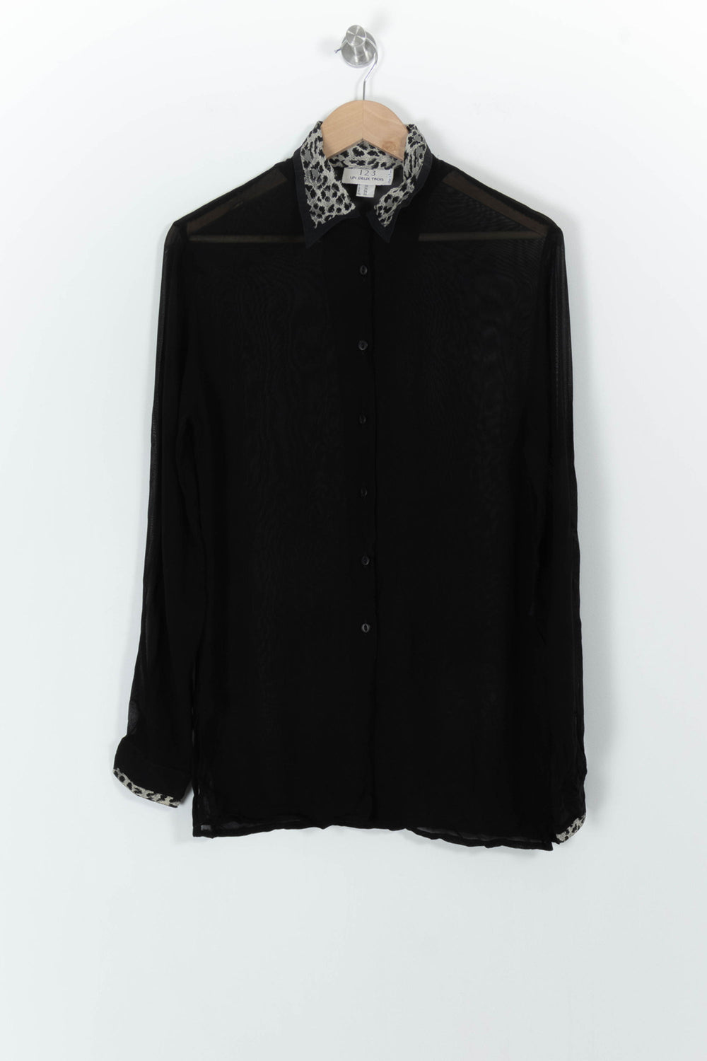 Chemise Noire et Grise - Taille S/36 de la marque Maison 123 | PARAD24067 - Vendu par Paradigme - Image 2