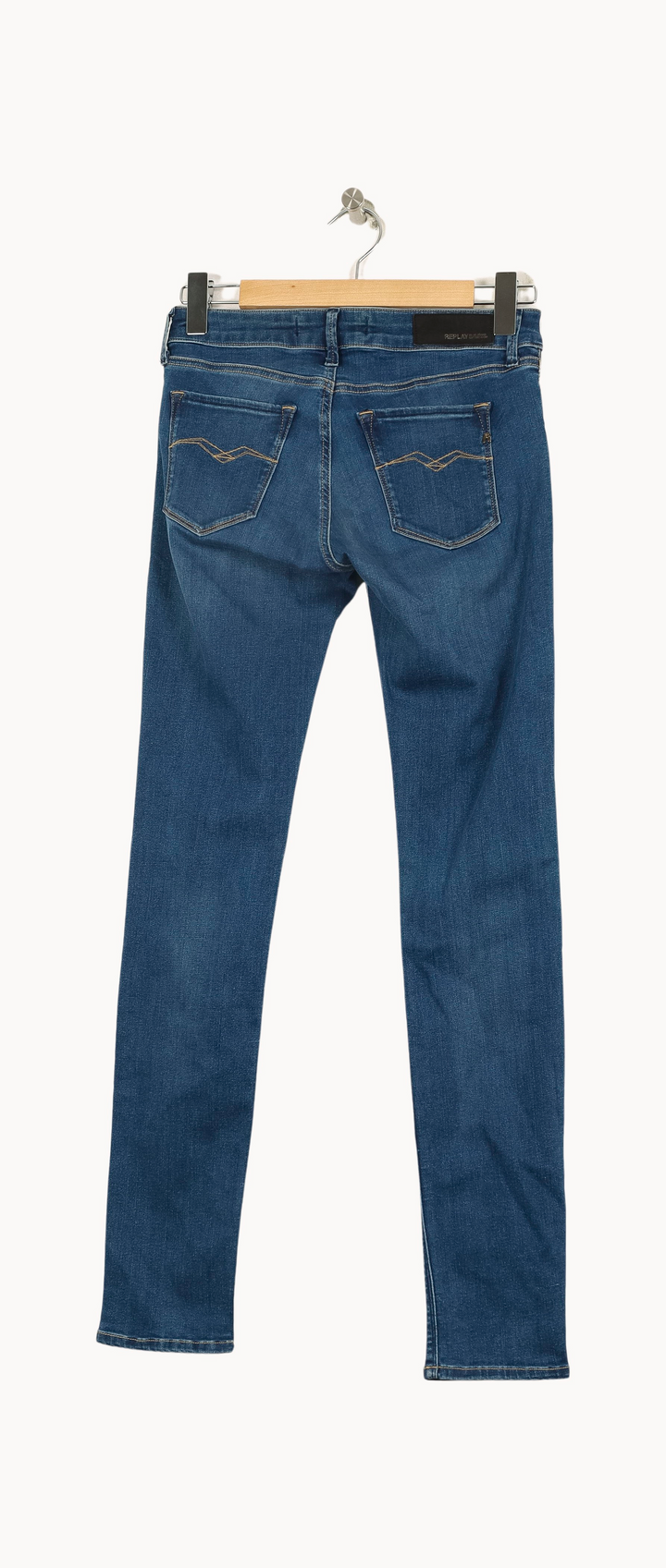 Jean Slim Bleu - Taille M/38 de la marque Replay | PARAD24086 - Vendu par Paradigme - Image 4