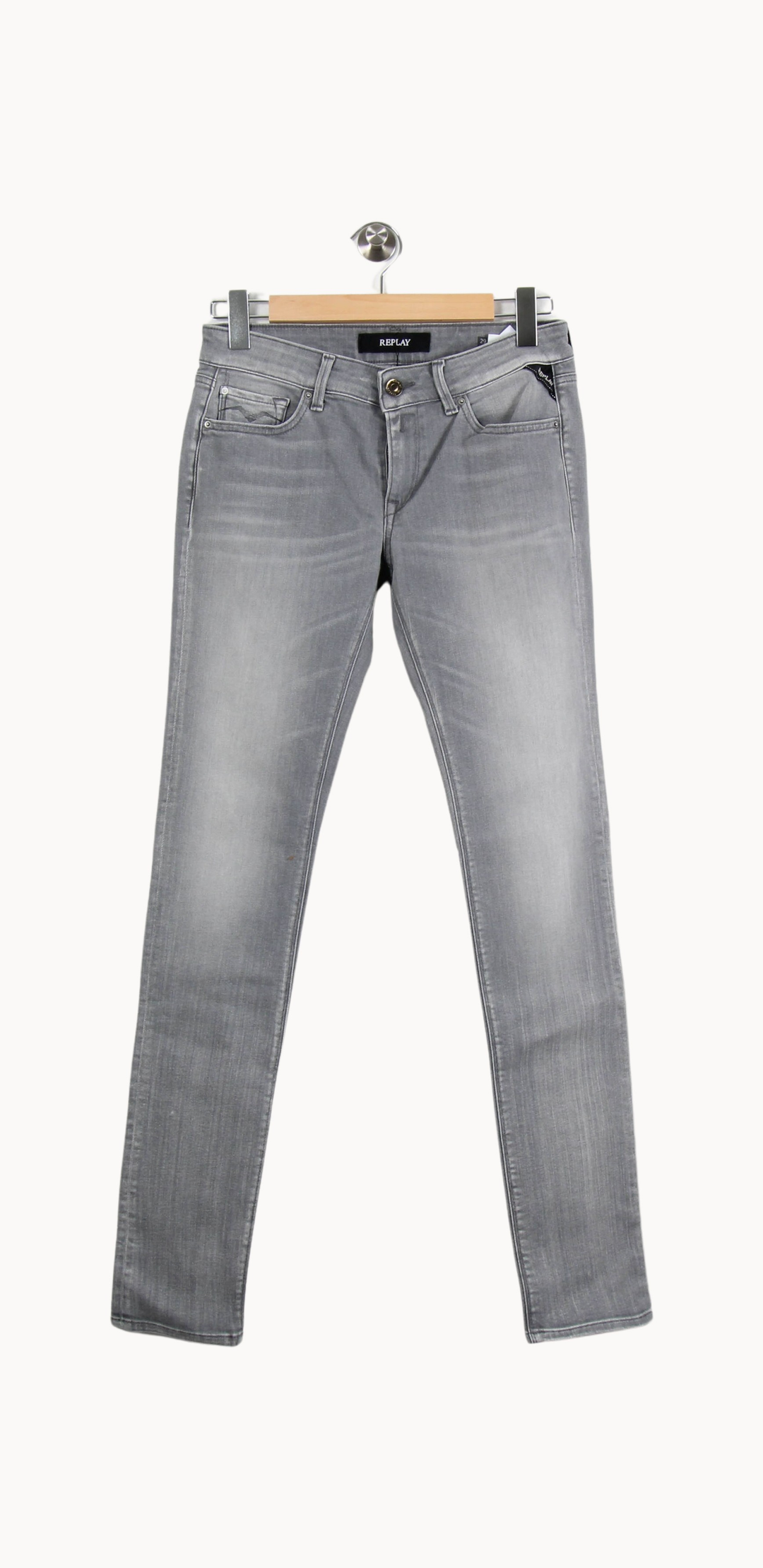 Jean Gris - Taille M/38 de la marque Replay | PARAD24127 - Vendu par Paradigme - Image 2