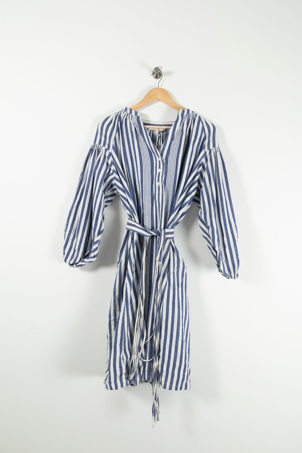 Robe chemise bleu et blanc - Taille L/40 de la marque Vanessa Bruno | PARAD24284 - Vendu par Paradigme - Image 2